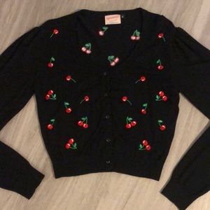 ModCloth Cherry 🍒 Cardigan size M
